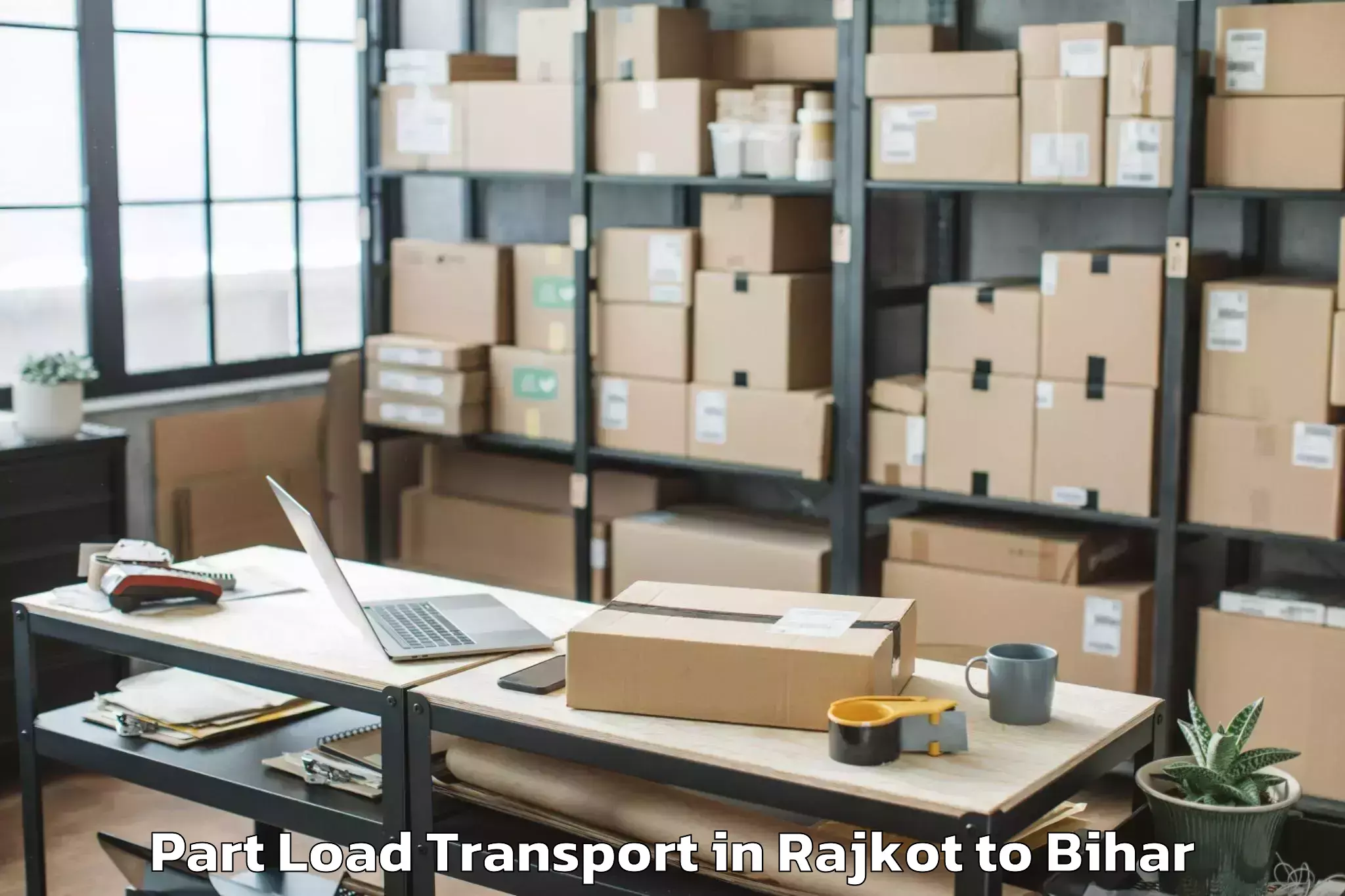 Expert Rajkot to Bettiah Part Load Transport